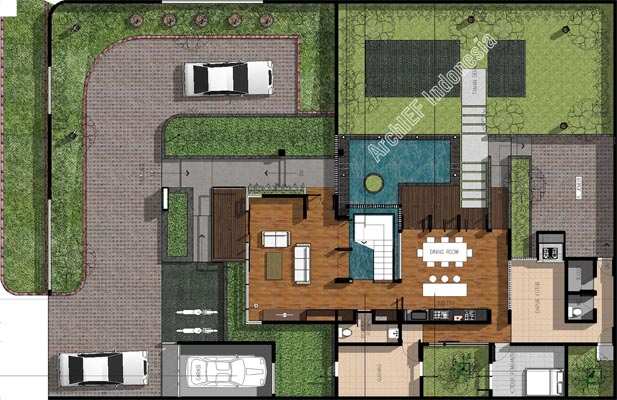 Desain Rumah Minimalis 2 Lantai 4 Kamar Tanah 20 x 30 