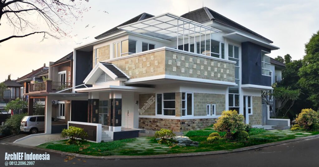 Jasa desain Rumah Minimalis 2 Lantai cibubur arsitek Archief Indonesia